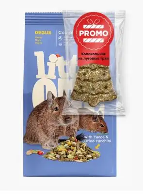 Купить little one Сухой корм для дегу + Колокольчик в подарок