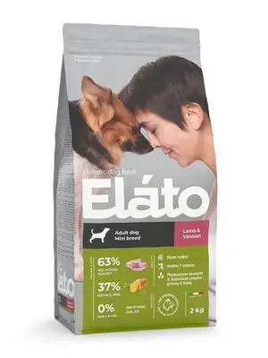 Купить elato сухой корм для взрослых собак мелких пород с ягненком и олениной
