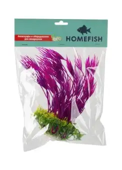 Купить homefish Кринум пурпурный растение для аквариума пластиковое с грузом