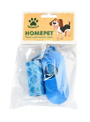 HOMEPET пакеты для выгула собак с держателем