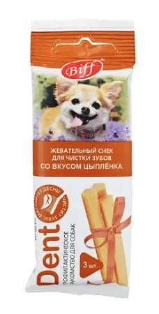 Купить titbit biff dent лакомство для собак мелких пород жевательный снек с цыпленком