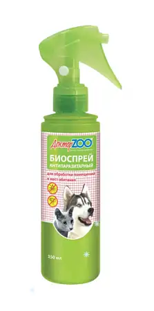 Купить Доктор zoo БиоСпрей для обработки мест обитания кошек и собак от блох и клещей