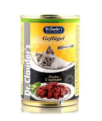 Dr. Clauder консервы для взрослых кошек с курицей