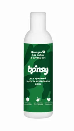 Купить bonsy Шампунь для собак с хитозаном для красивой шерсти и здоровой кожи