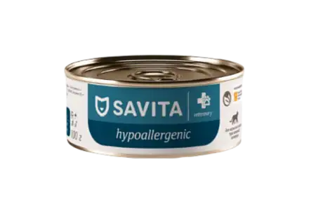 Купить savita vet hypoallergenic консервы для взрослых кошек при пищевой аллергии